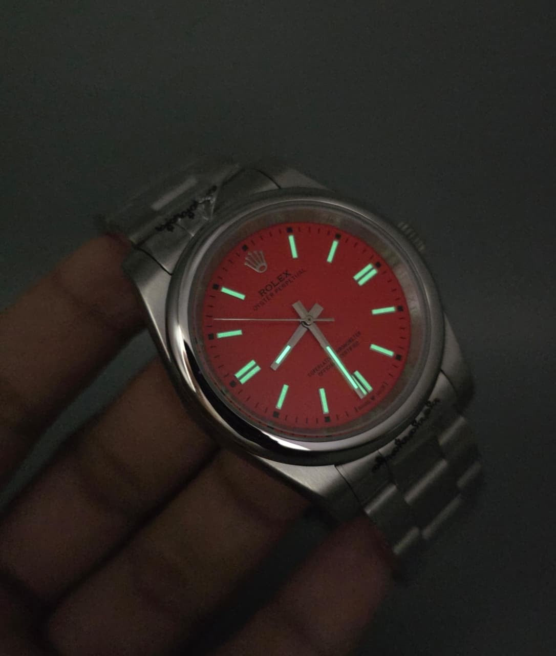 Luxury Orange Dial Watch – Stainless Steel