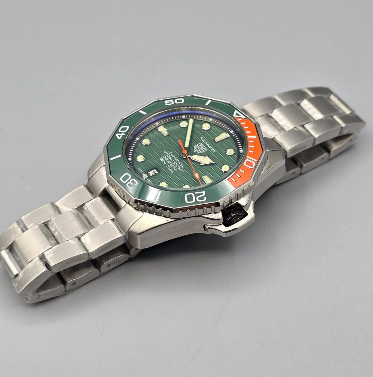 Premium Stainless Steel Green Dial Superdiver Luxury Watch