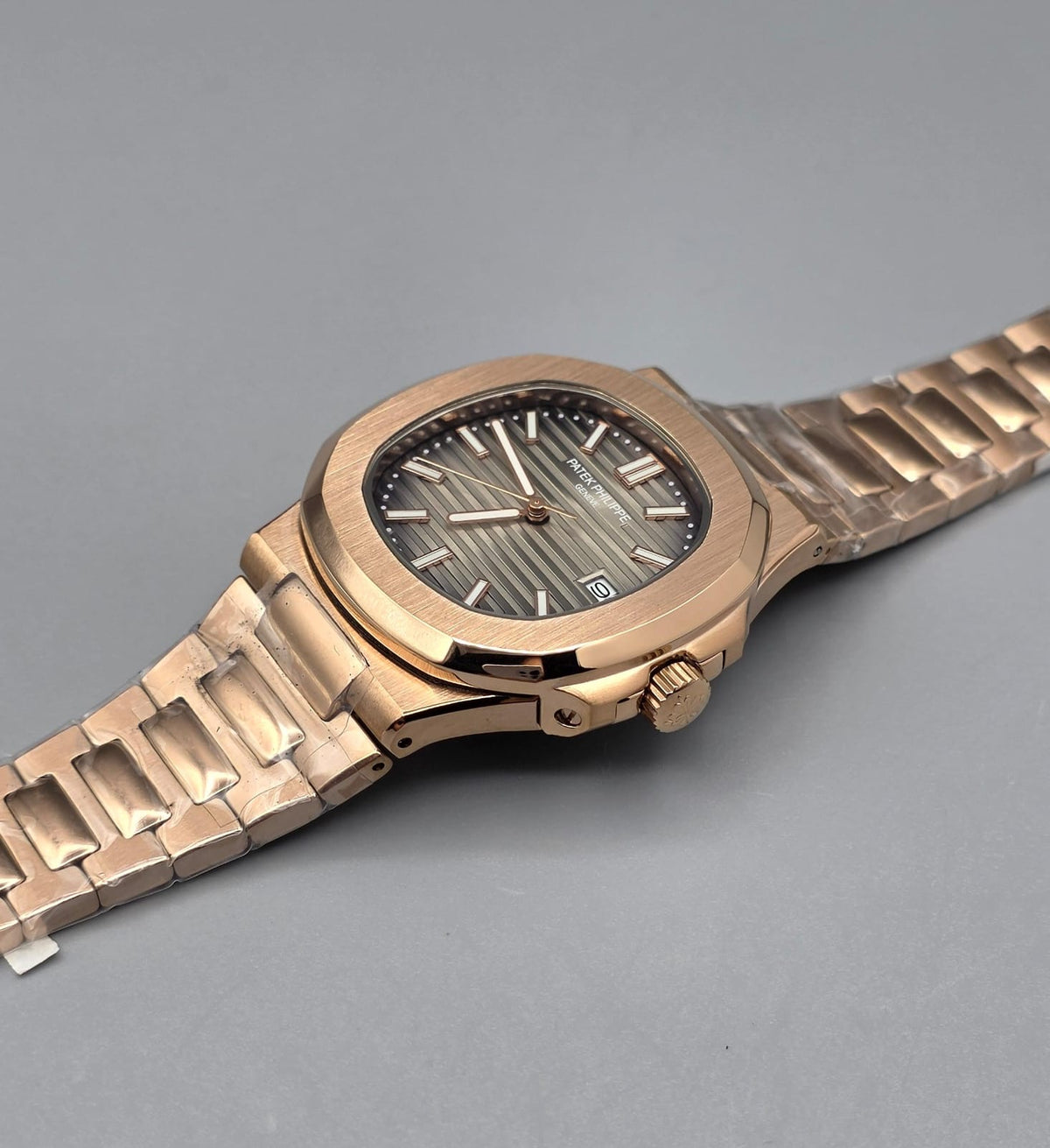 Premium Rose Gold Gradient Gray Dial Luxury Automatic Watch