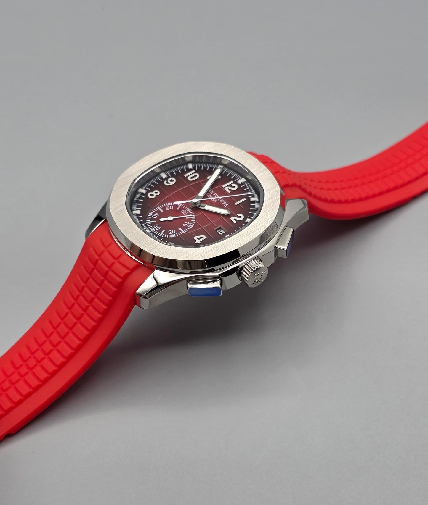 Luxury Cherry Red & Steel Automatic – Sport Elegance Edition