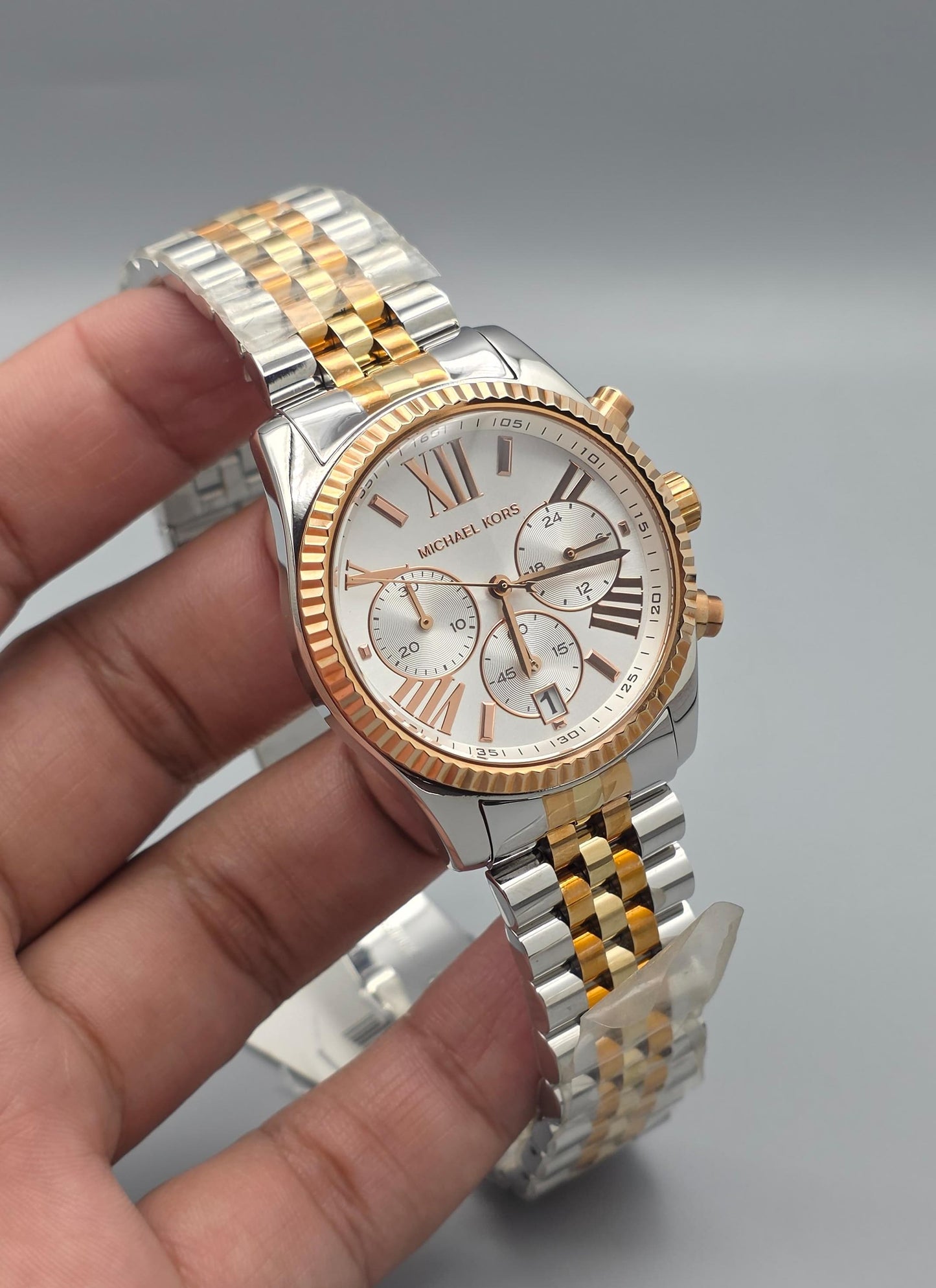 Luxury Tri-Tone Chronograph – Ladies Edition
