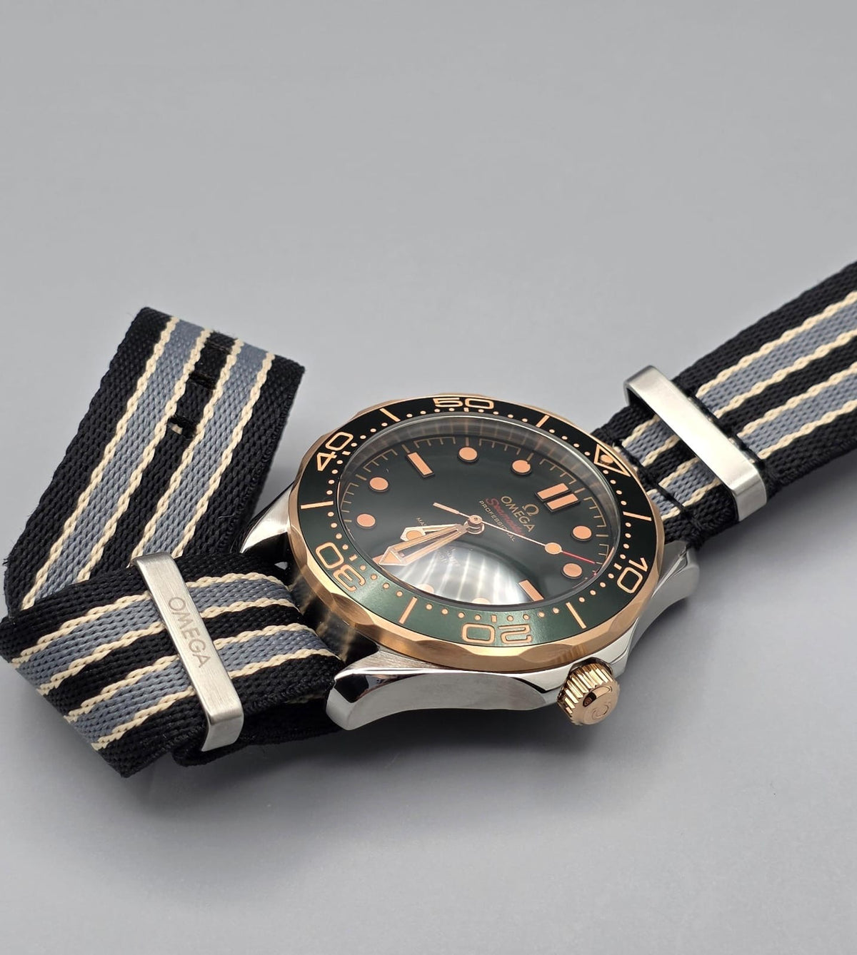 Premium Two-Tone Rose Gold Olive Green Dial Luxury Automatic Watch