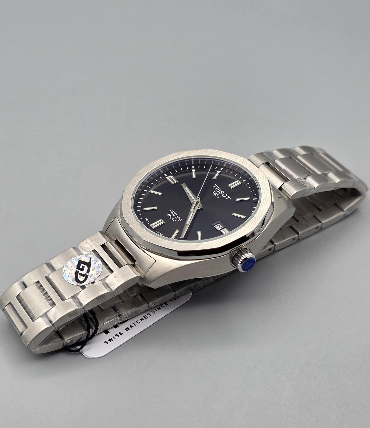 Premium Stainless Steel Black Dial Octagonal Automatic Luxury Watch