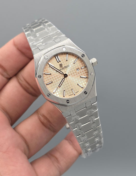 Luxury Ladies Watch – Stainless Steel, Quartz Datejust, 34mm