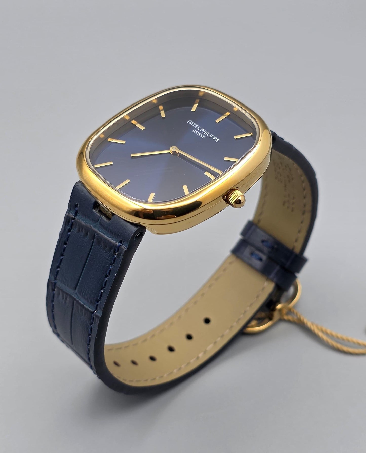 Luxury Dress Watch – Golden Ellipse Blue Dial Edition