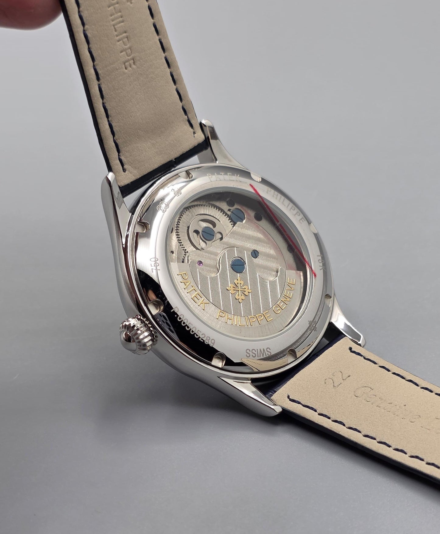 Premium Blue Dial Open-Heart Automatic Watch