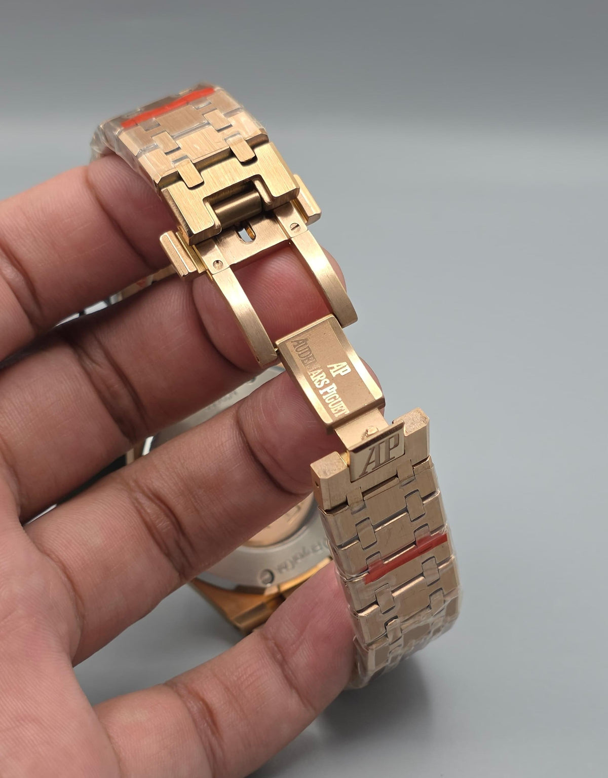 Premium Rose Gold Champagne Tapisserie Luxury Watch