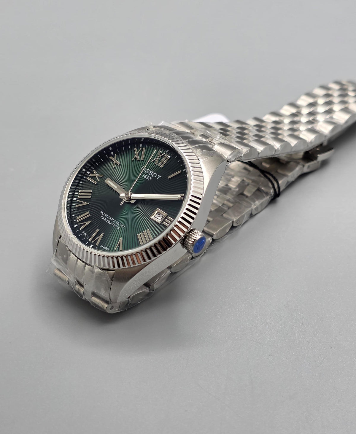 Premium Stainless Steel Emerald Green Fluted Automatic Luxury Watch