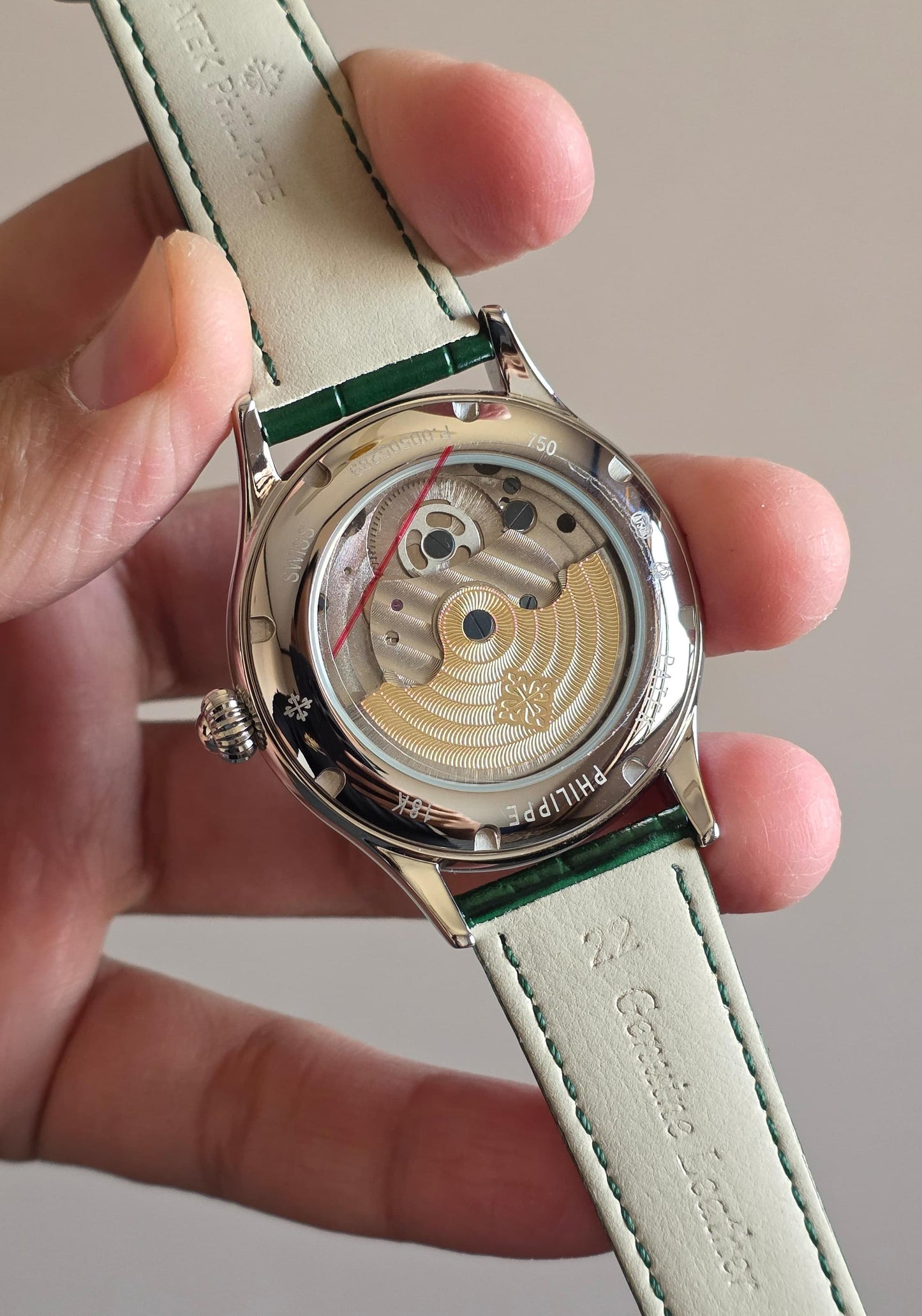 Luxury Automatic Watch – Green Open Heart Edition