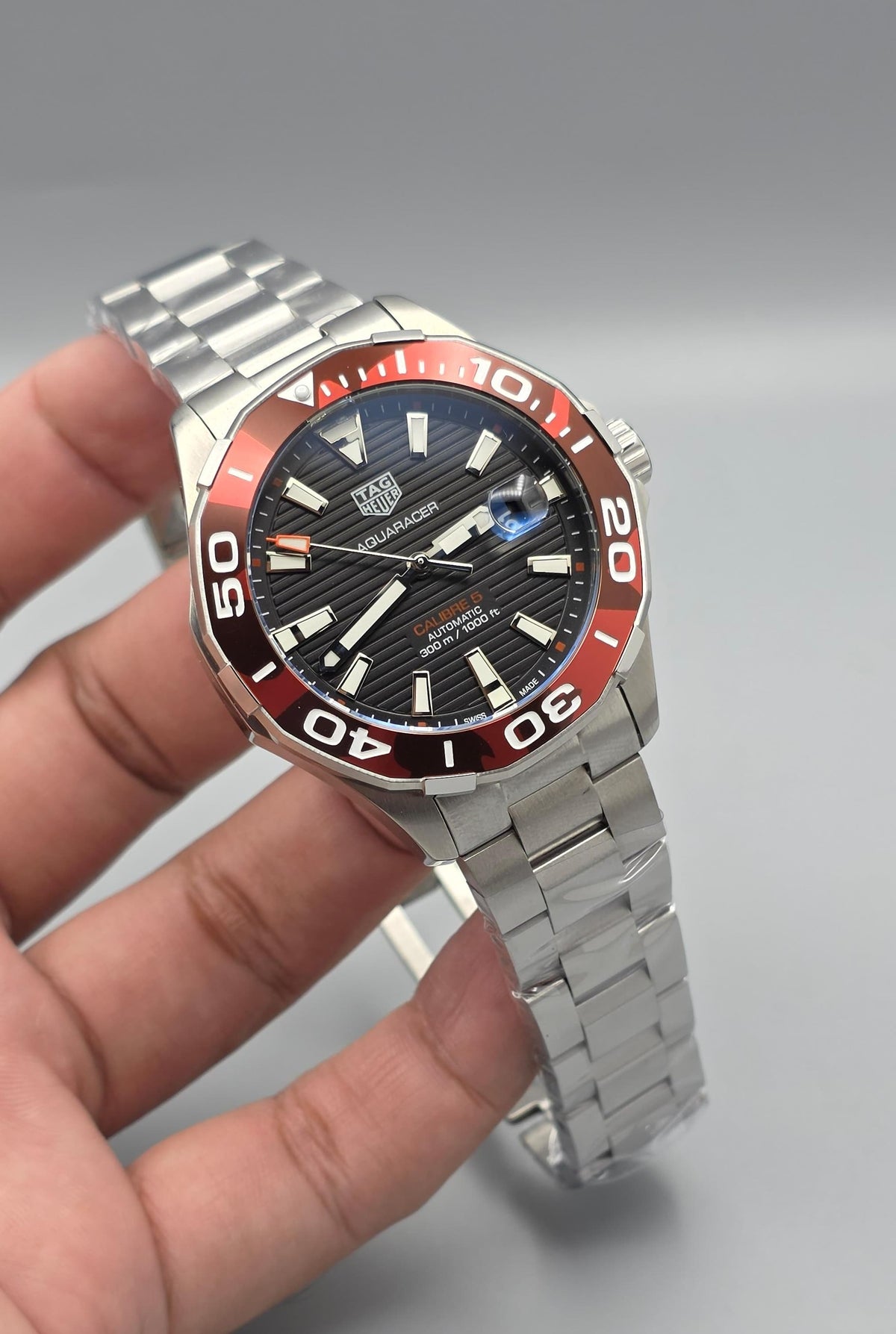 Premium Stainless Steel Black Dial Automatic Luxury Diver Watch