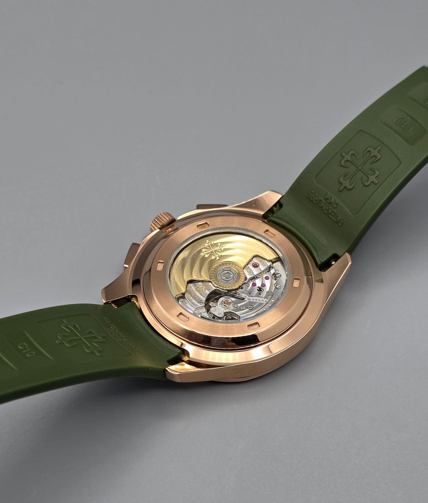 Luxury Olive Green & Rose Gold Automatic – Sport Elegance Edition