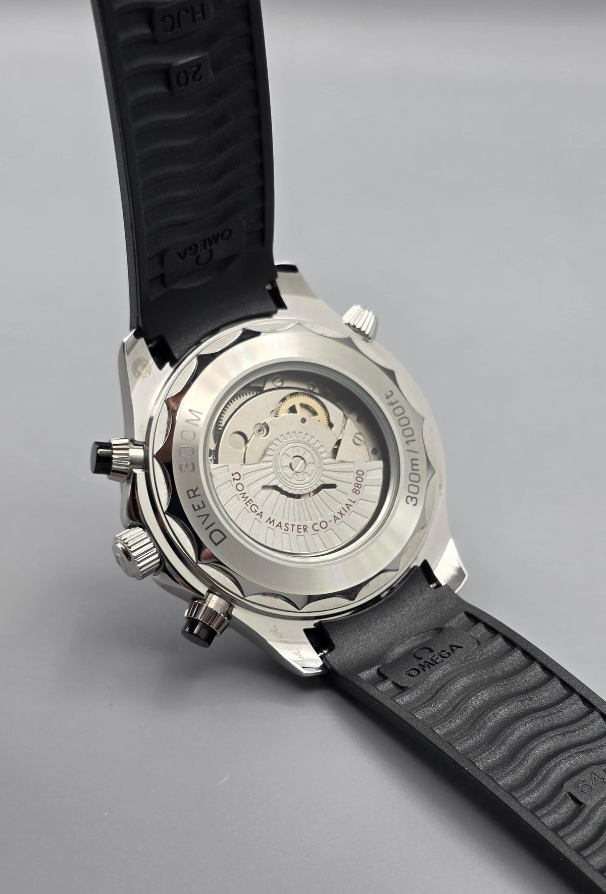 Premium Stainless Steel Black Wave Dial Luxury Automatic Watch