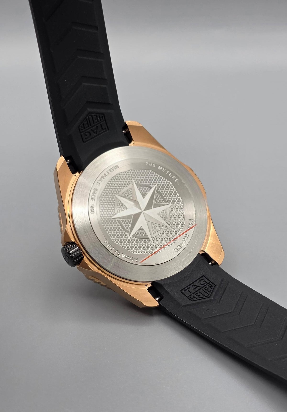 Premium Rose Gold Gradient Grey Dial Automatic Luxury Watch