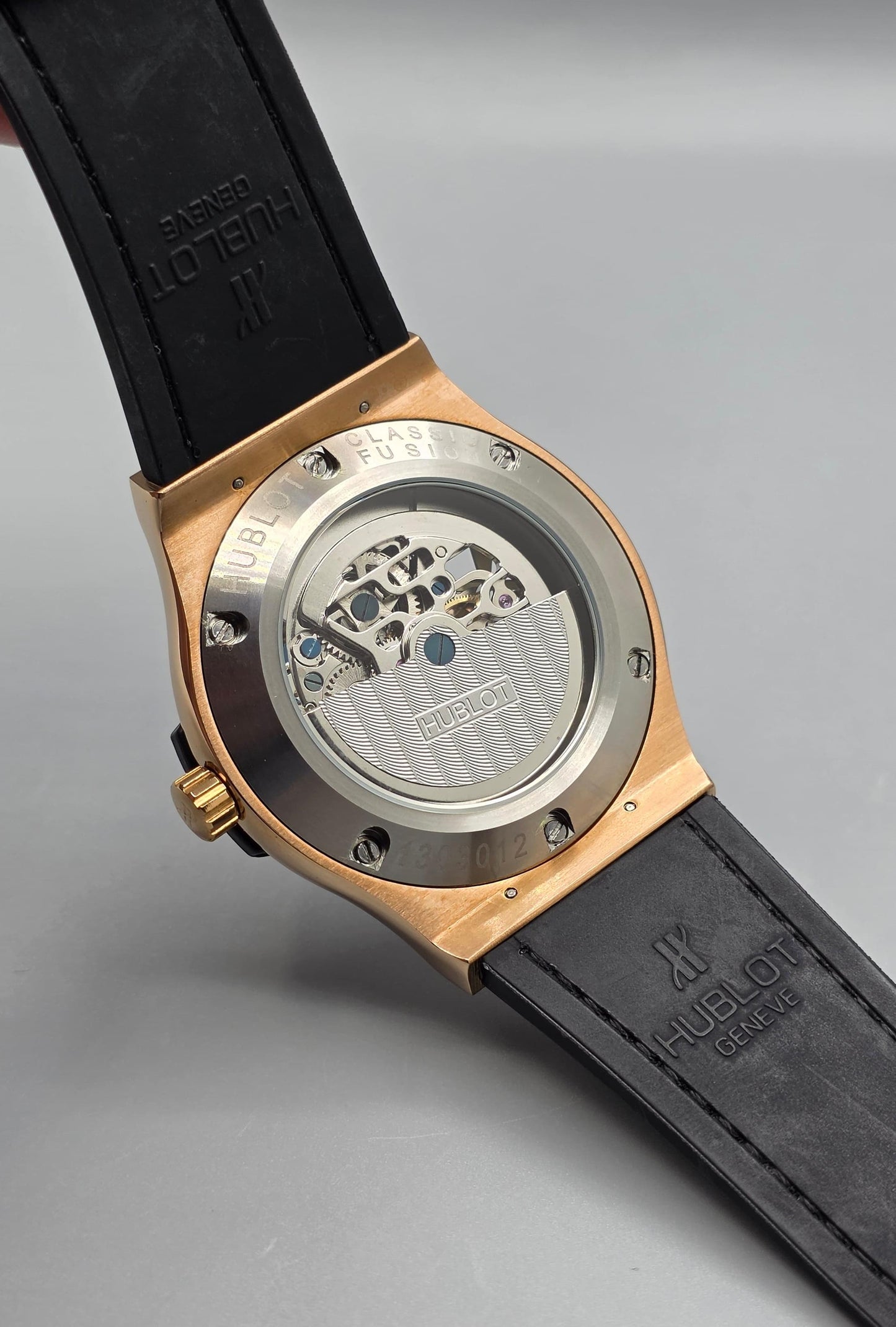 Luxury Skeleton Watch – Rose Gold Crocodile Edition