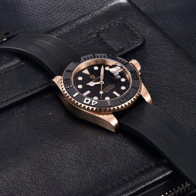 Pagani Design PD-1651 Rose Gold With Rubber Strap