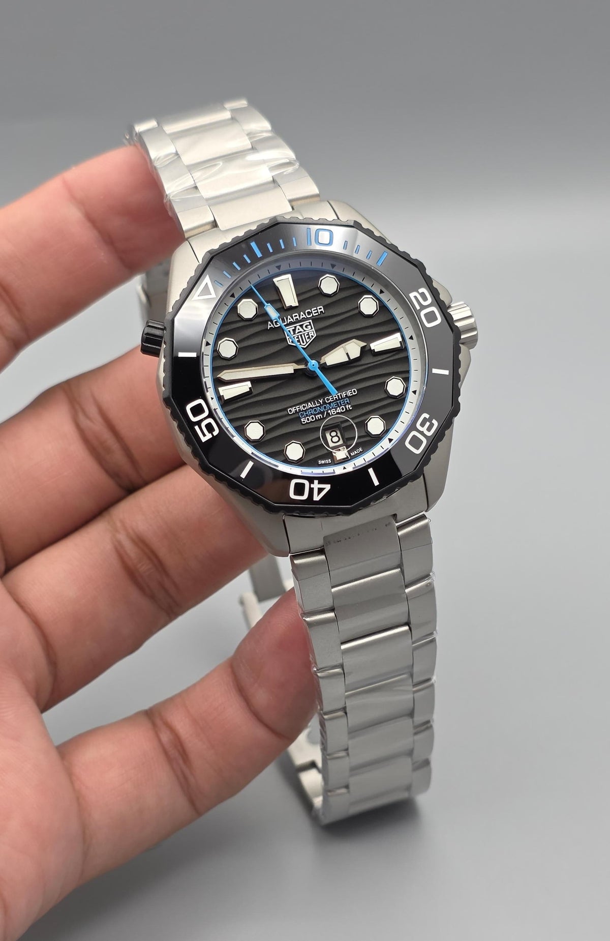 Premium Black & Blue Automatic Diver-Style Luxury Watch