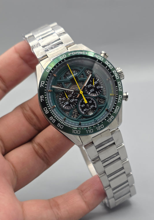 High Quality Luxury Branded Watch - Green Dail