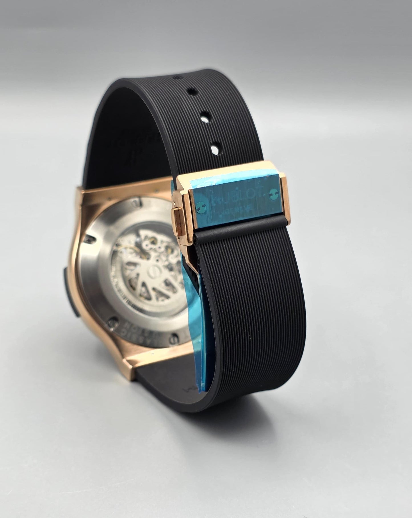 Luxury Skeleton Diamond Watch – Rose Gold Edition