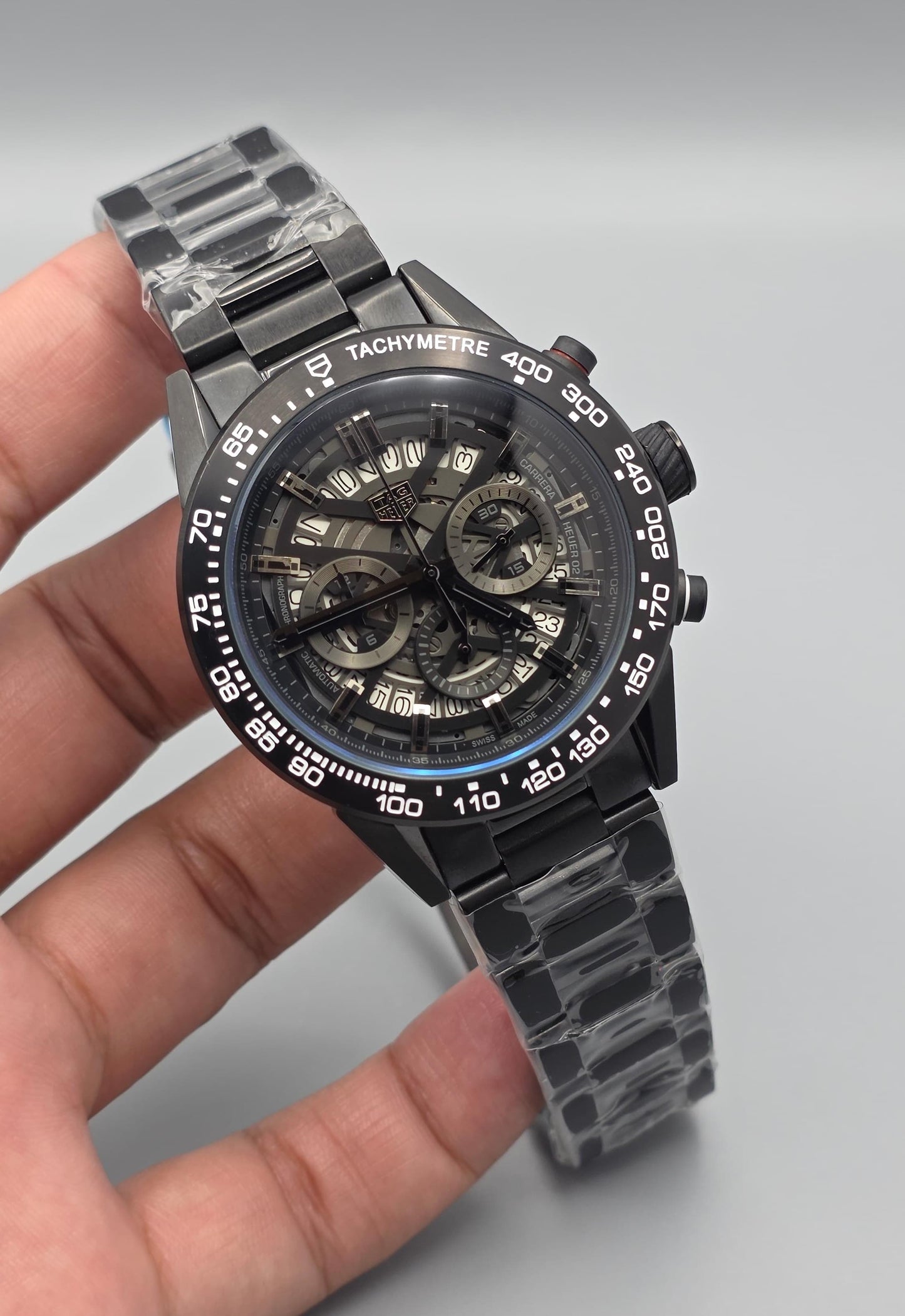 Luxury Sport Chronograph – Black Steel Edition