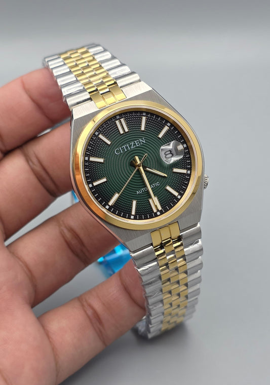 Luxury Smoky Green Dial Automatic – Two-Tone Edition