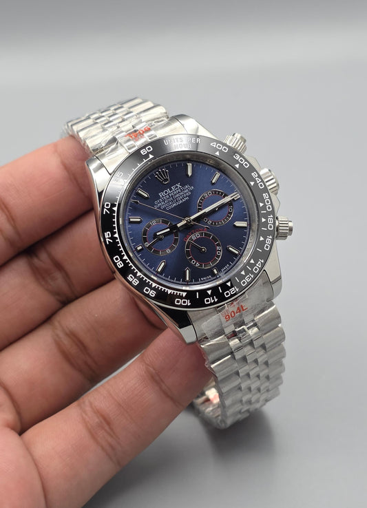 Premium Steel With Blue Dial Luxury Automatic Watch