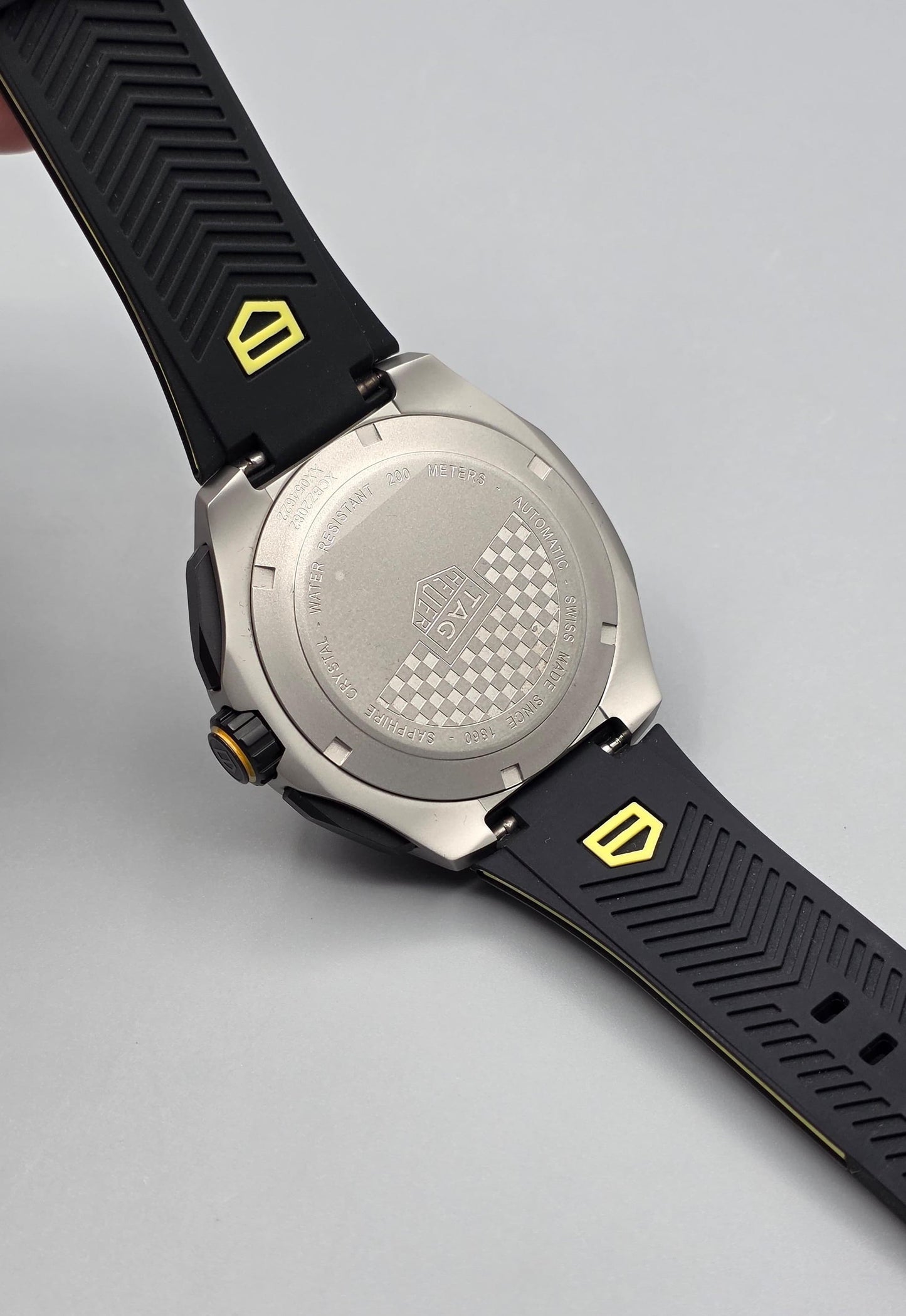 Premium Black & Yellow Sport Chronograph Watch