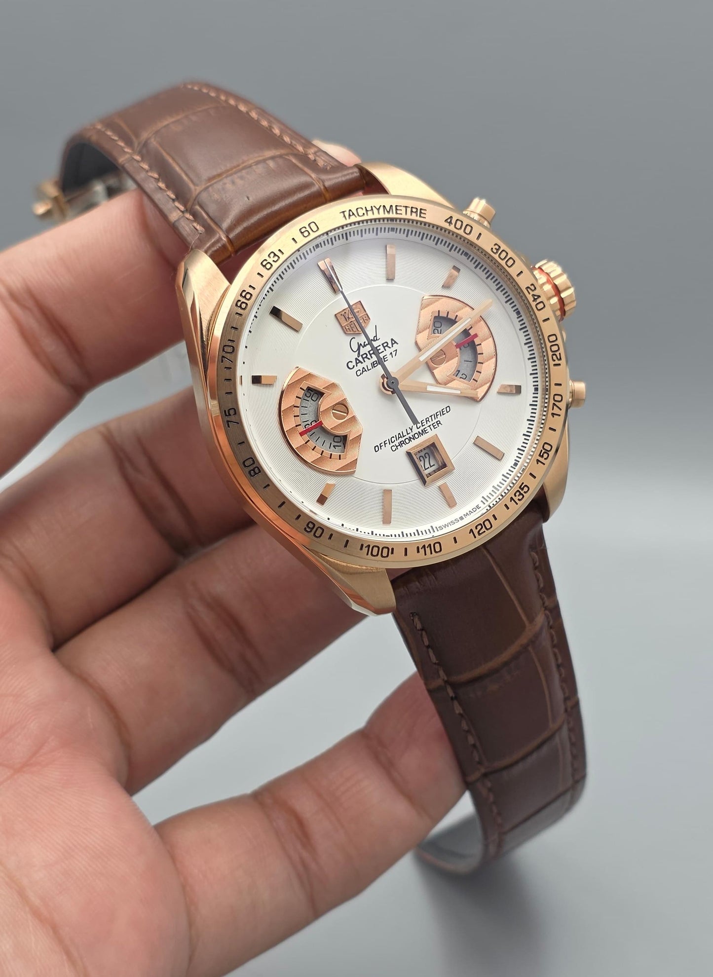 Premium Chronograph Leather Watch – Executive Style