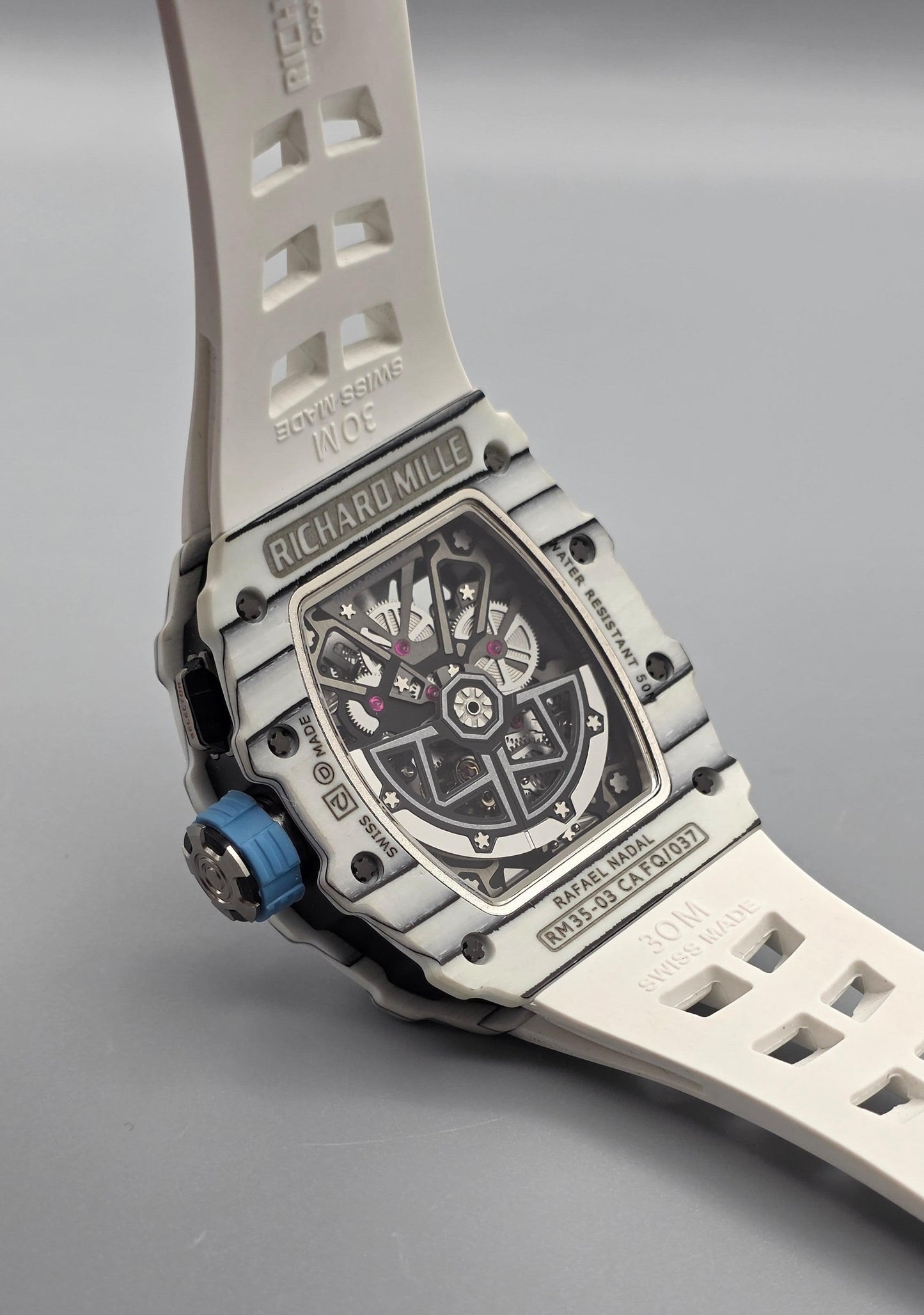 Luxury Skeleton Sport Watch – White Lightweight Edition