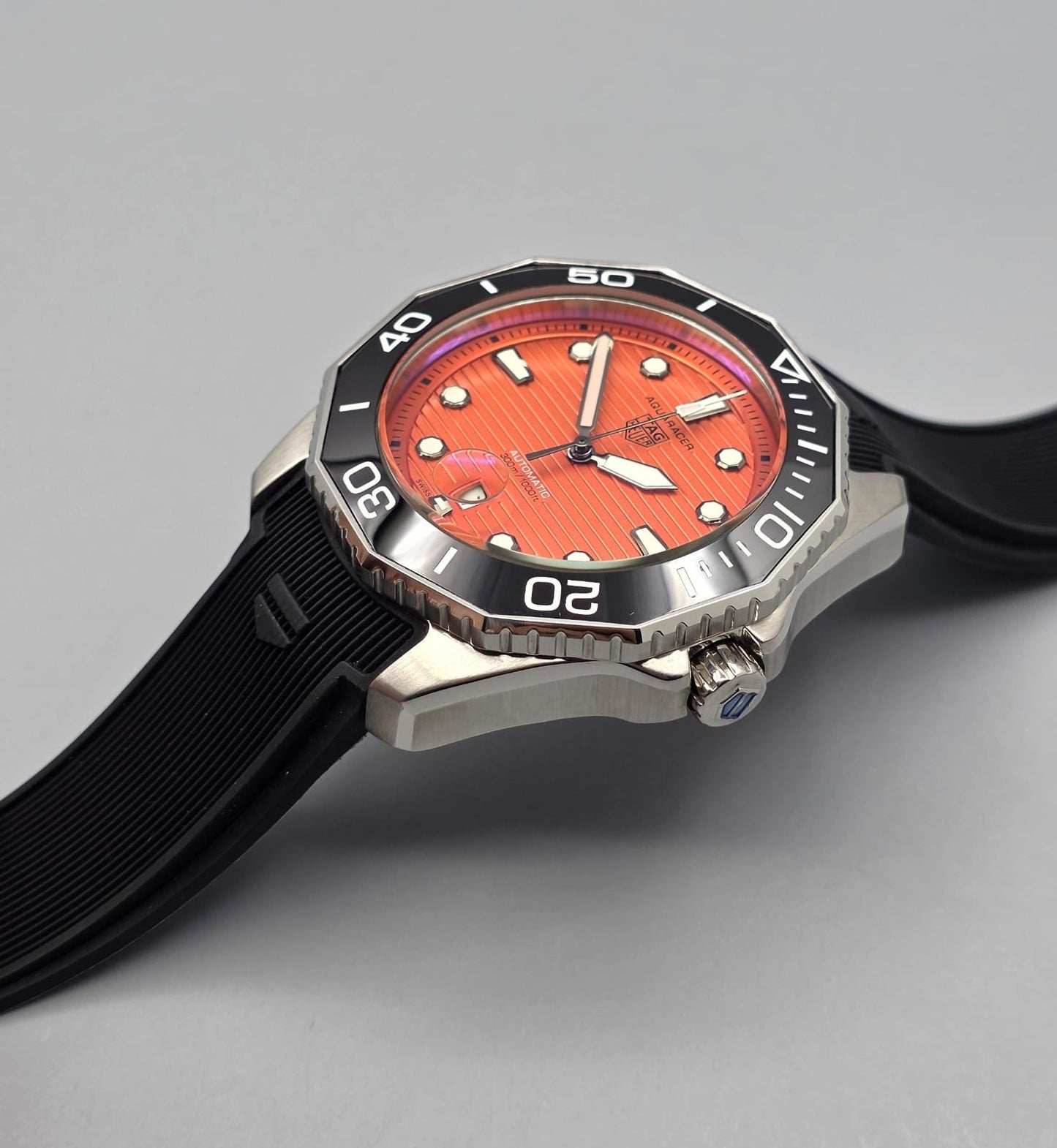Premium Orange Dial Automatic Dive-Style Watch