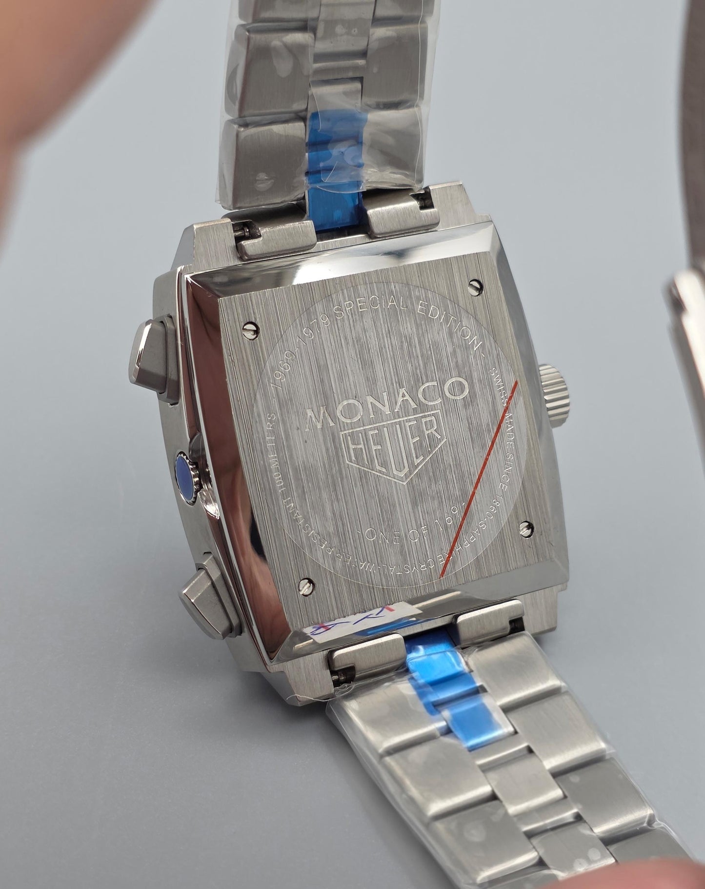 Luxury Square Chronograph – Gulf Blue Dial Edition