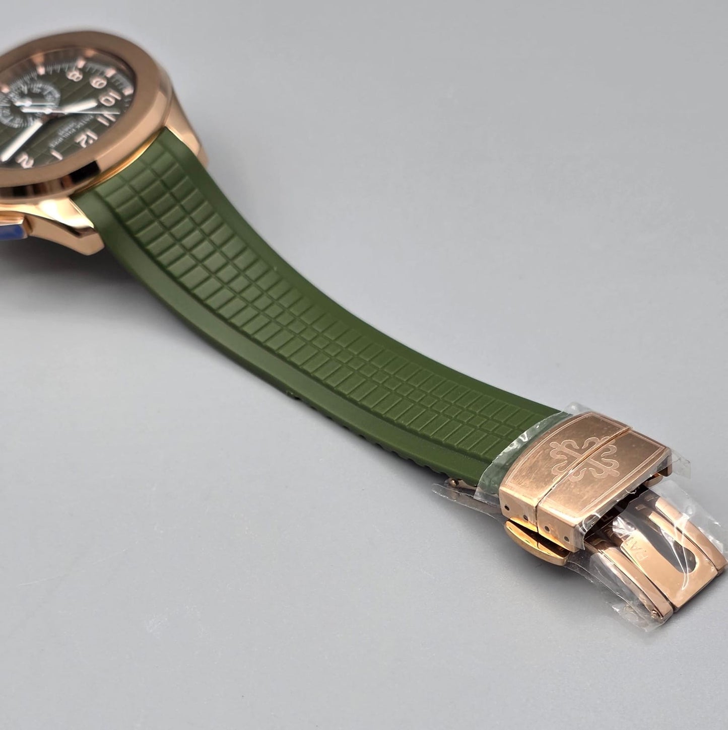 Luxury Olive Green & Rose Gold Automatic – Sport Elegance Edition