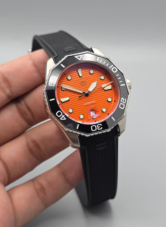 Premium Orange Dial Automatic Dive-Style Watch