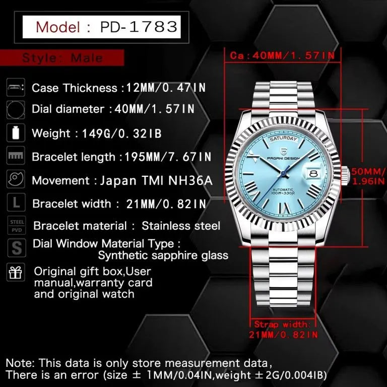 Pagani Design PD-1783 Ice-Blue Dial