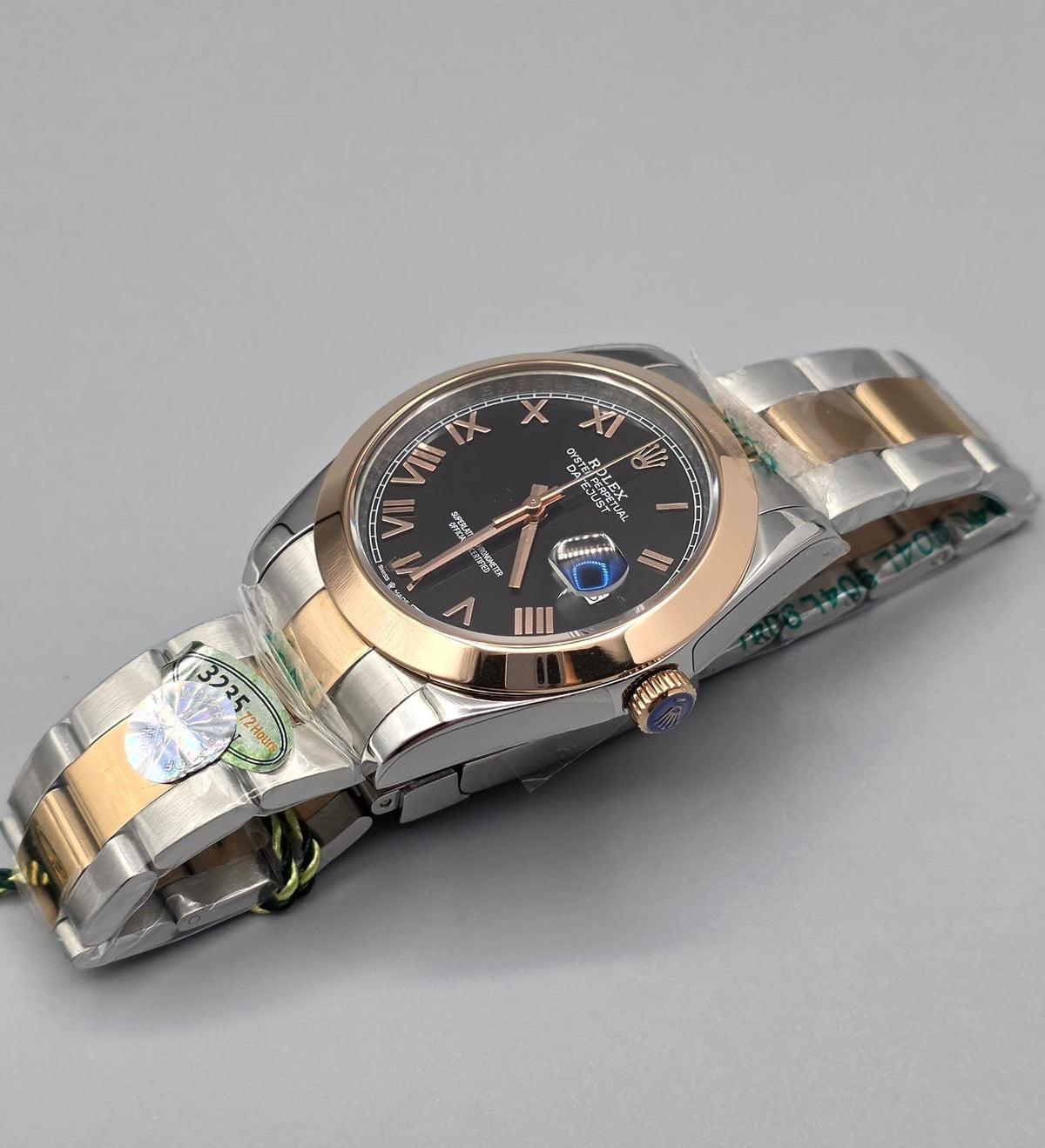Premium Two-Tone Datejust – Black Roman Dial Luxury Automatic Watch