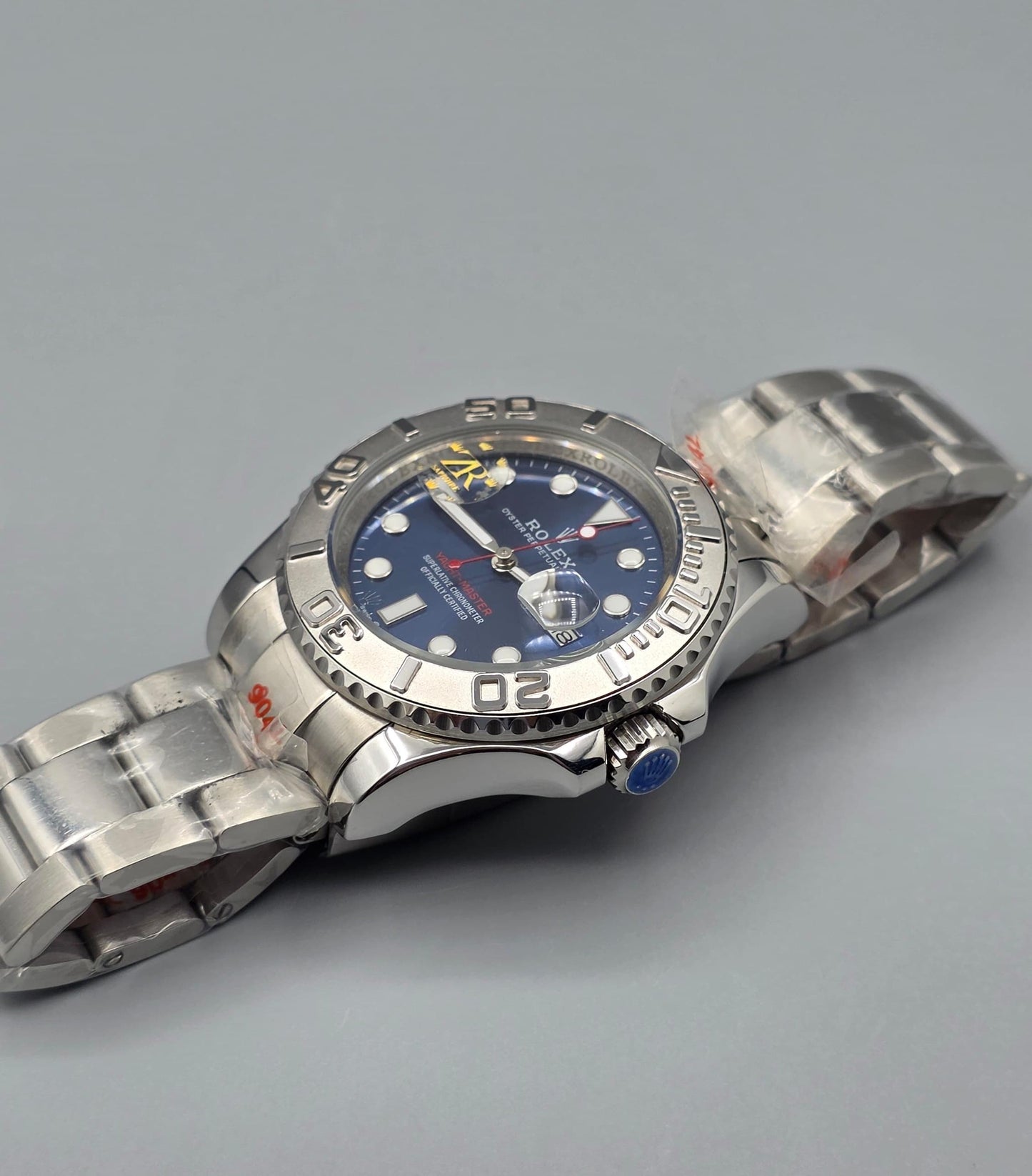 Blue Dial Silver Bezel Automatic Stainless Steel Watch