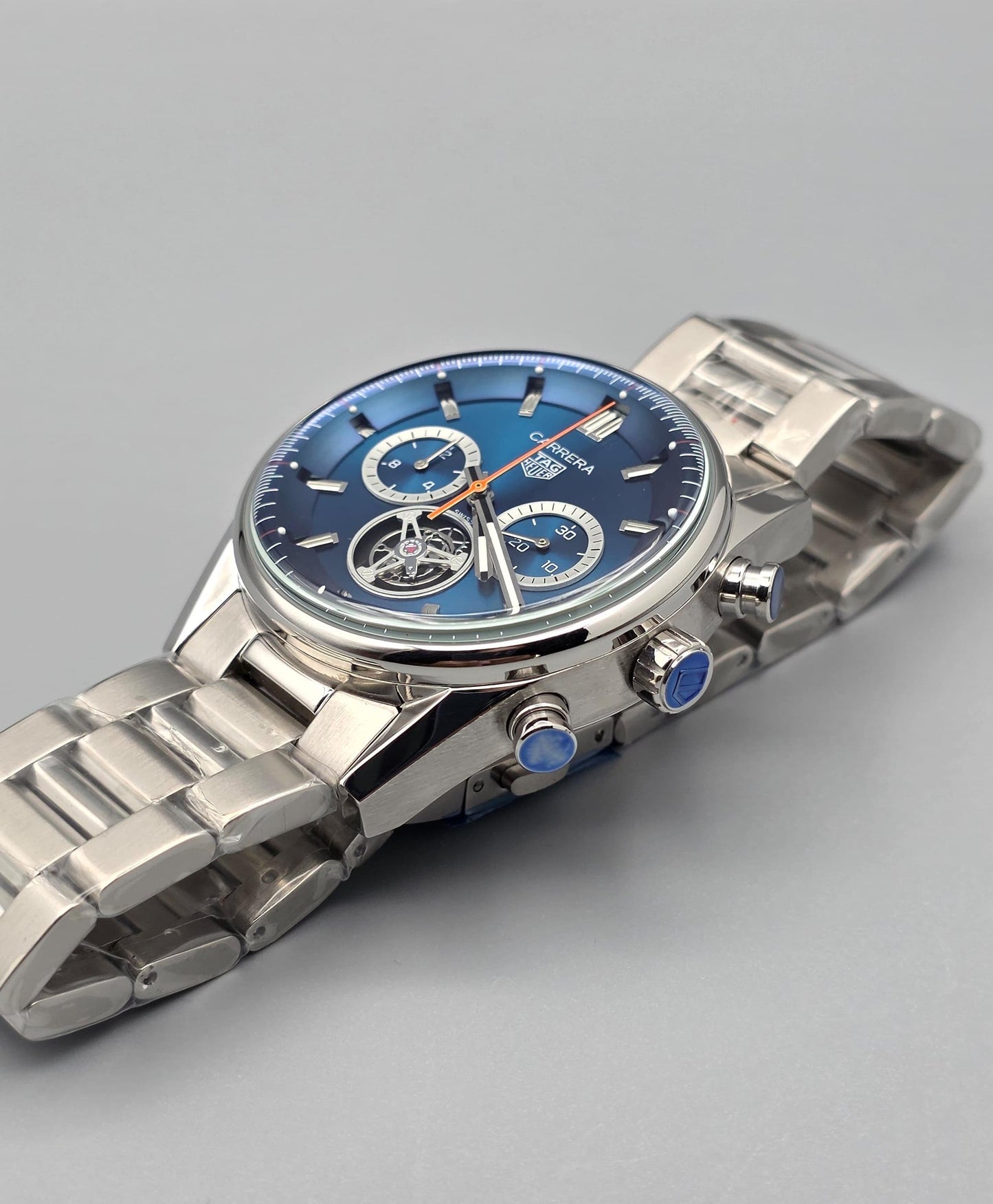 Luxury Tourbillon Chronograph – Blue Dial Edition