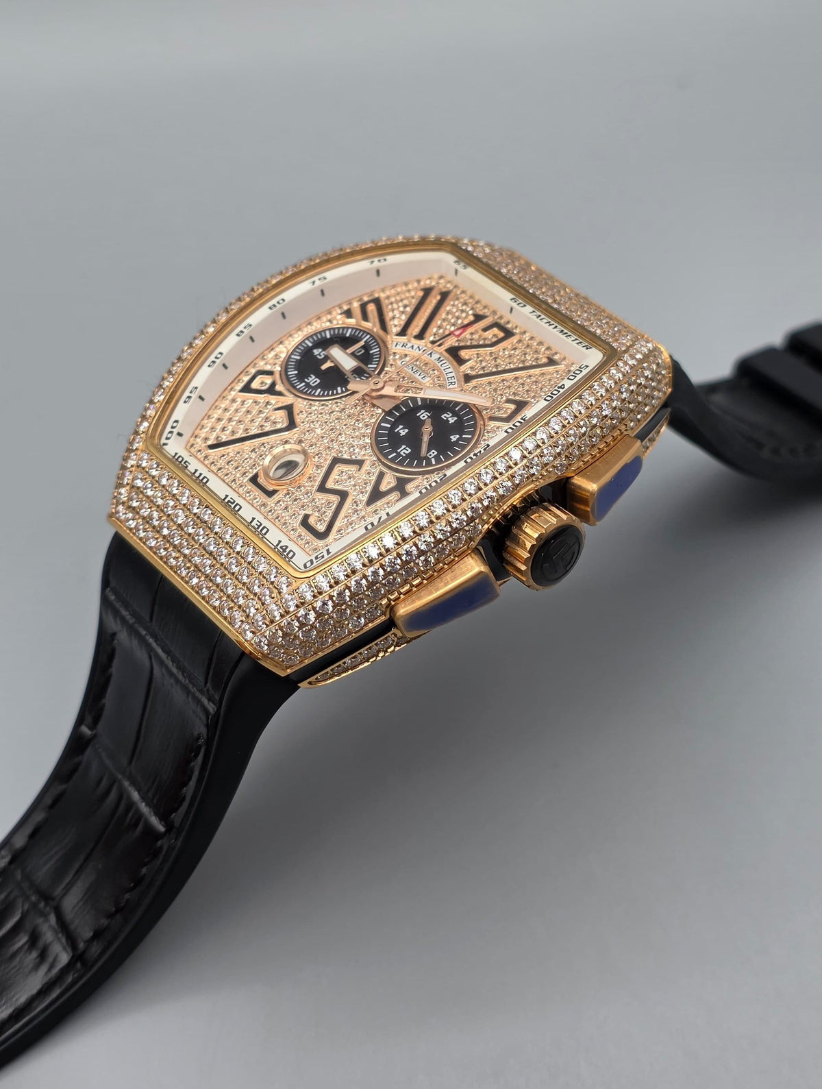 Premium Iced-Out Chronograph Luxury Watch