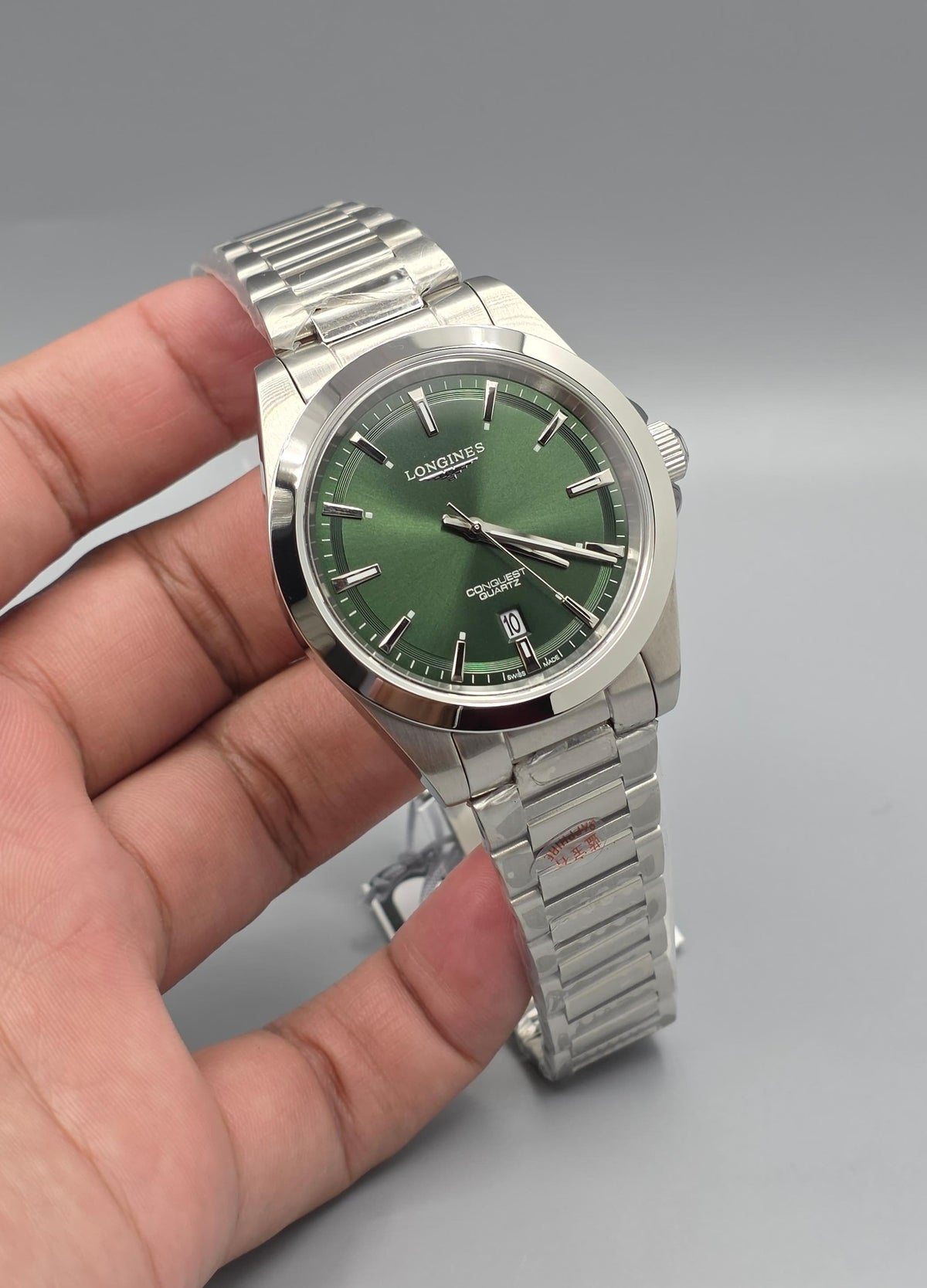 Premium Stainless Steel Olive Green Dial Luxury Watch