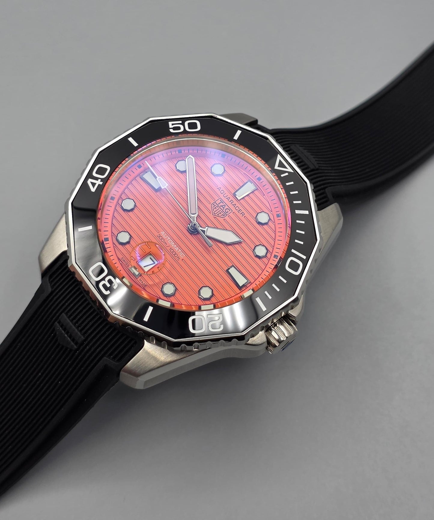 Premium Orange Dial Automatic Dive-Style Watch