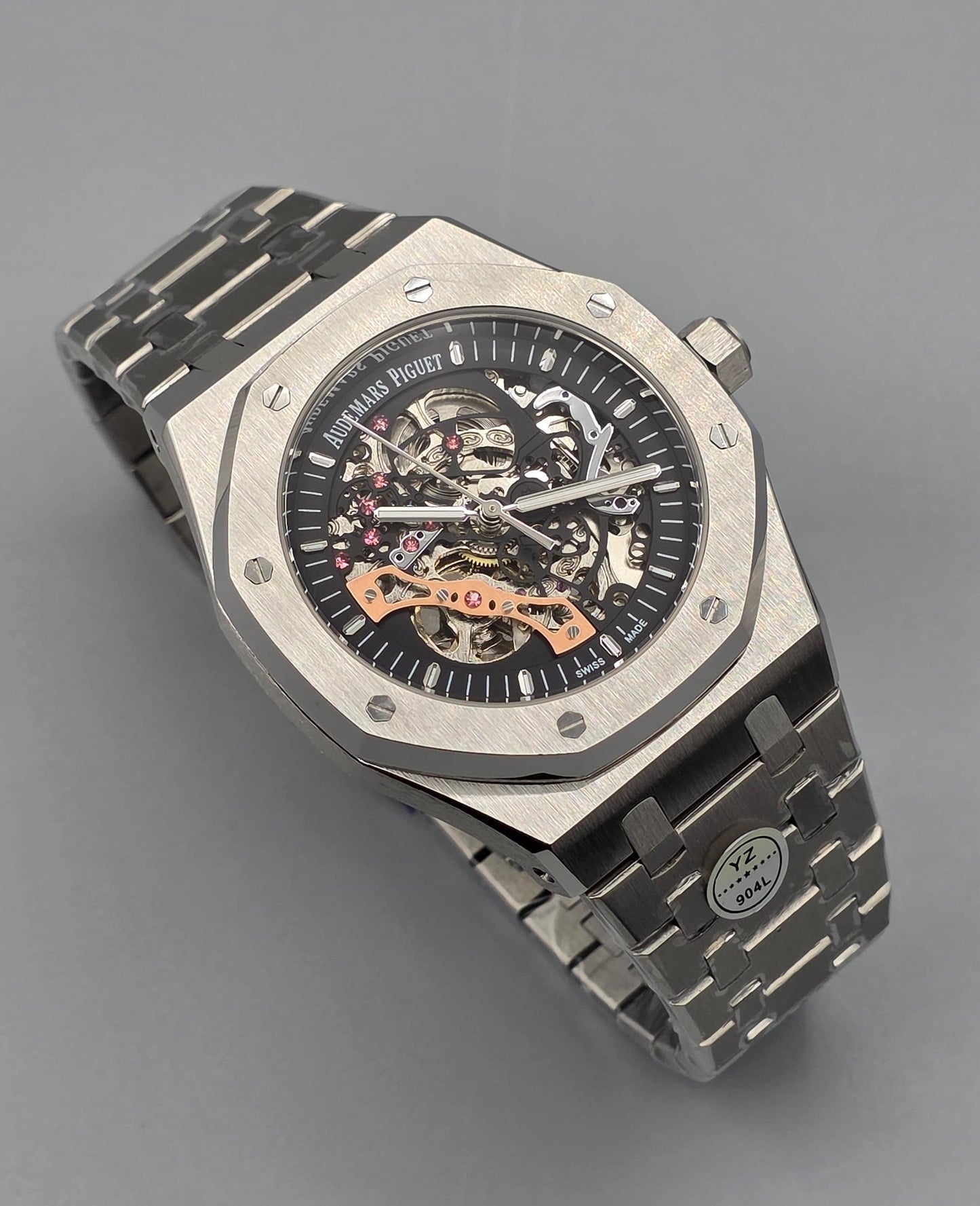 Luxury Skeleton Dial Watch – Automatic Open Heart