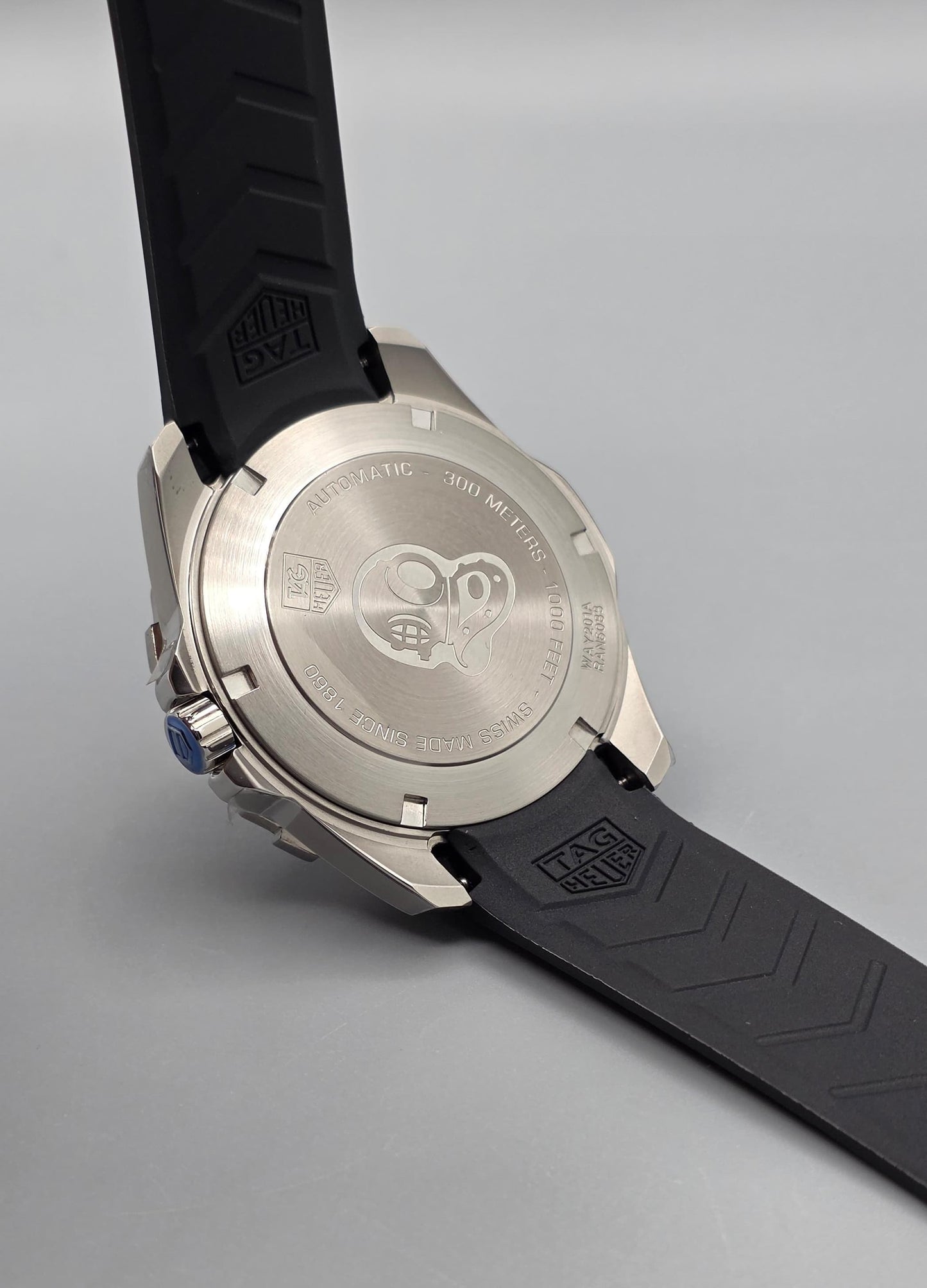 Premium Black Dial Automatic Rubber Strap Watch