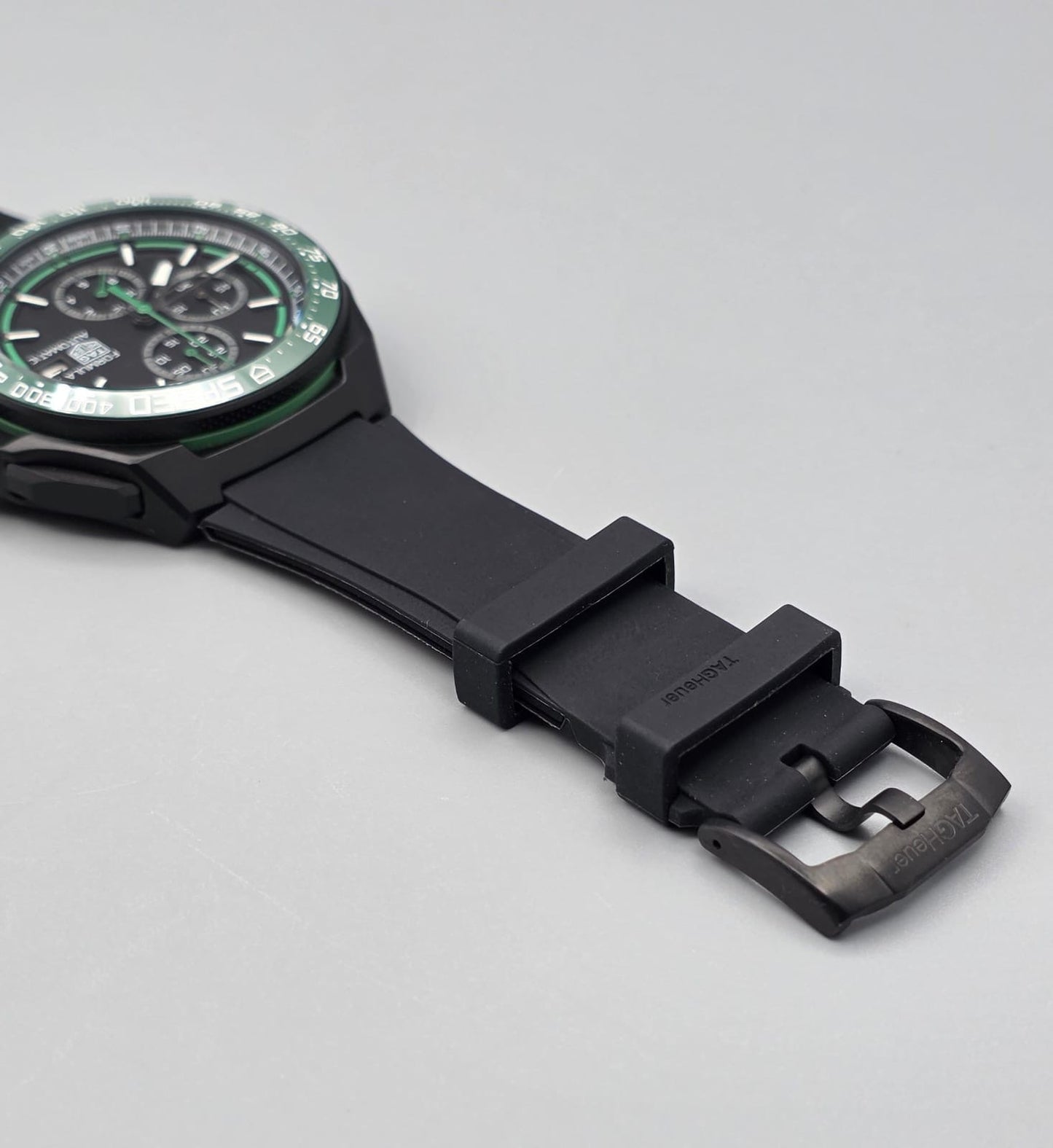 Premium Black & Green Sport Chronograph Watch