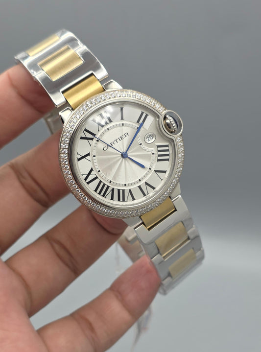 High Quality Luxury Branded Watch - Two Tone Chain
