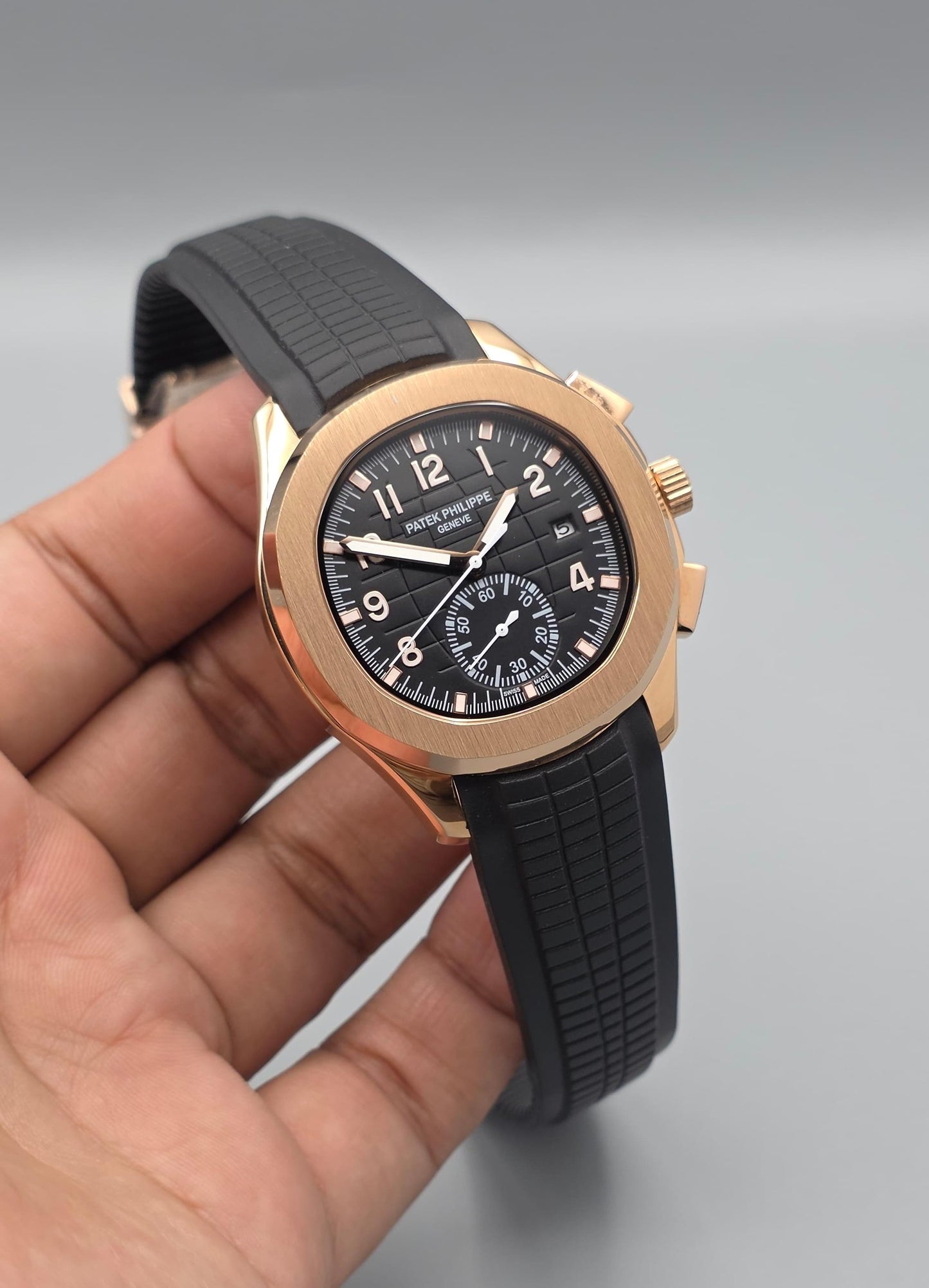Luxury Black & Rose Gold Automatic – Sport Elegance Edition
