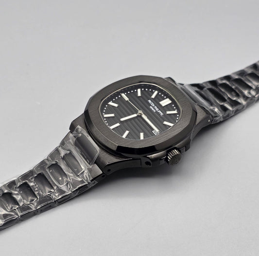 Premium All-Black Matte Finish Luxury Automatic Watch