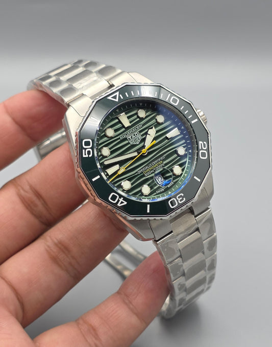 Luxury Green Diver Automatic – Steel Edition