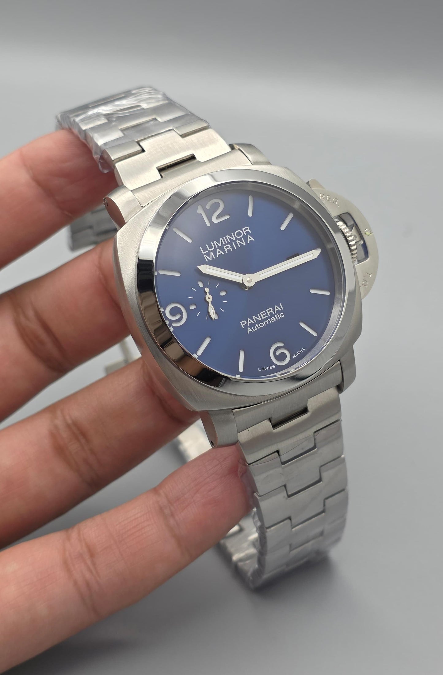 Luxury Automatic Watch – Specchio Blu Steel Edition
