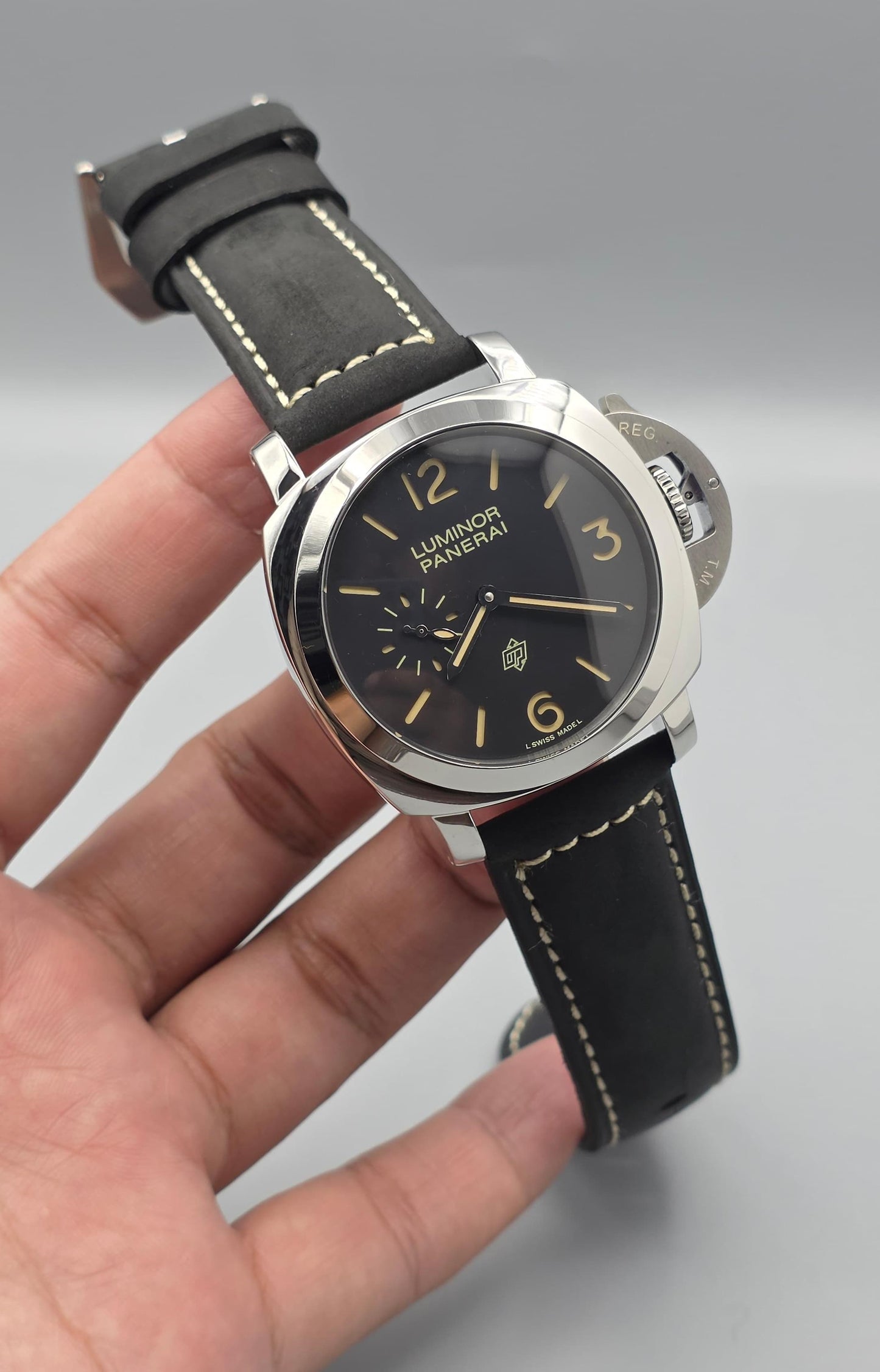 Luxury Tool Watch – Luminor Logo Black Dial Edition