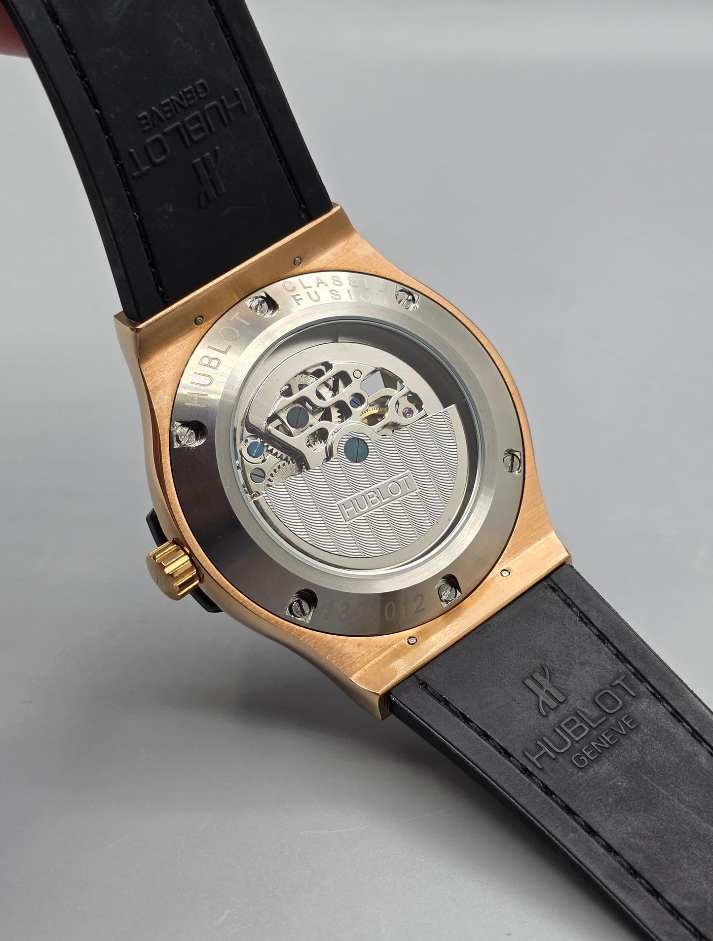 Luxury Skeleton Diamond Watch – Rose Gold Crocodile Edition