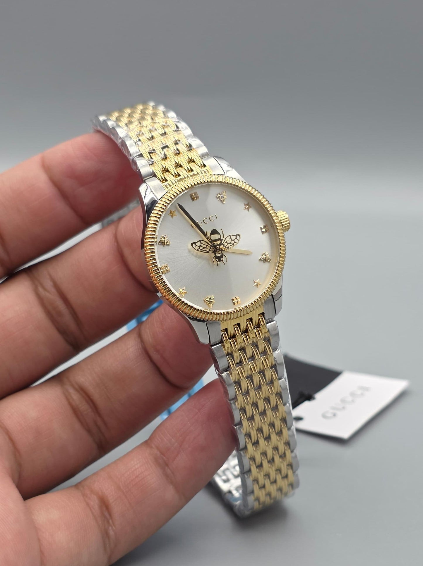 Luxury Ladies Watch – Two-Tone White Dial Edition